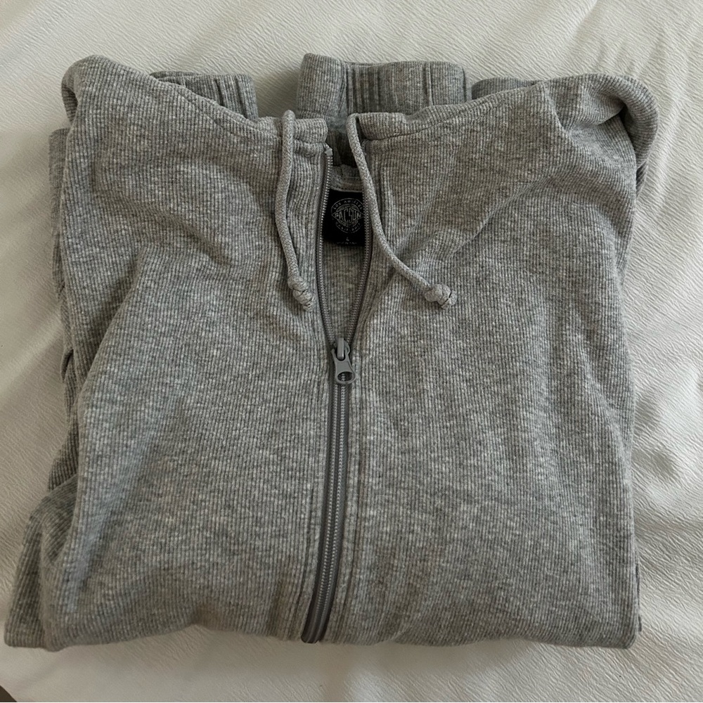 Grey Zip-up Hoodie